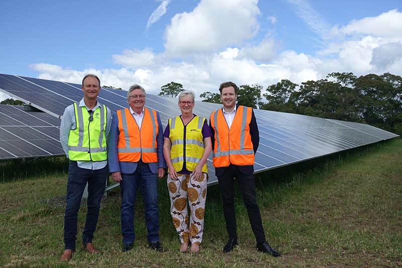 image of Mayors at Flow Powers South Nowra Solar Farm