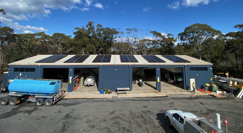 Ulladulla Works Depot Shed Solar Rooftop Panels