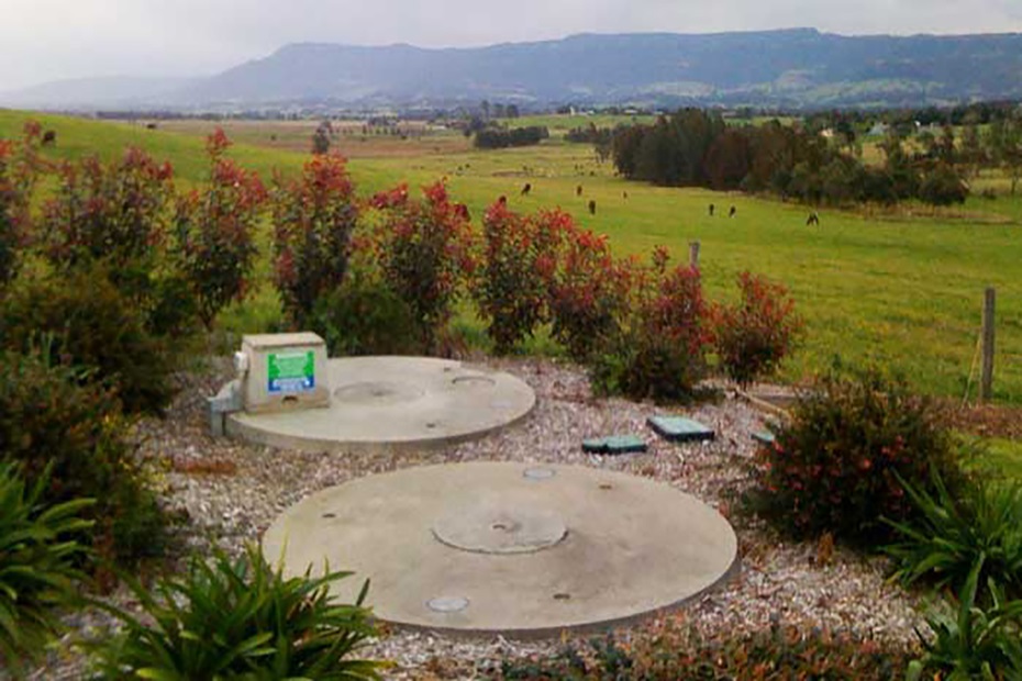 Aerated Water Treatment System located on rural property